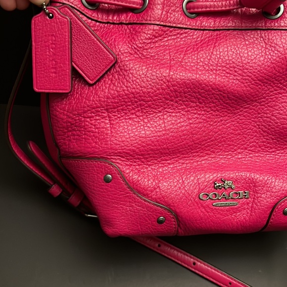 Bright Pink Coach Purse - Small - Picture 3 of 5